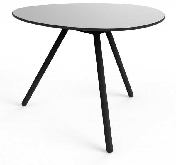 Tisch Low grau/schwarz