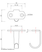 Accessoirehalter Edelstahl