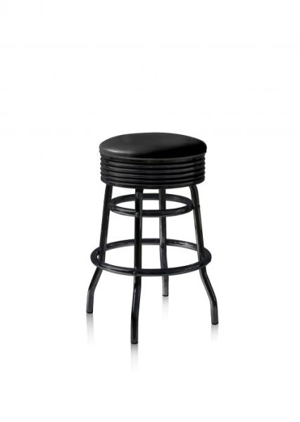 American Diner Barhocker BS-29-66 Full Black