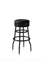 American Diner Barhocker BS-29-77 Full Black